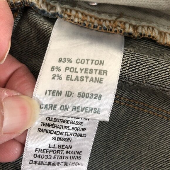 LL Bean Jeans 10P Womens Classic Fit Straight Leg Blue Mid Rise - Picture 8 of 10